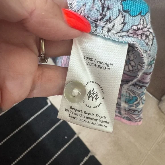 Arnhem Floral Maxi Dress in Teal & Pink - Picture 4 of 4